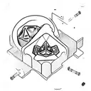 rich risk layers inside of dice  tattoo design idea