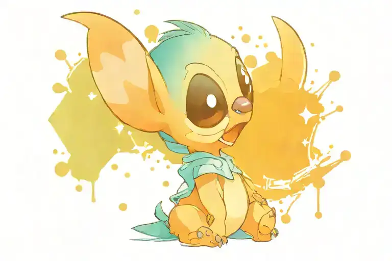 stitch disney style tattoo tattoo design idea