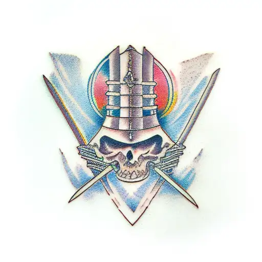 ancient sword tattoo design idea