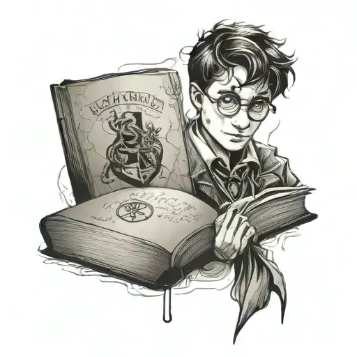 harry potter tom riddles diary tattoo design idea