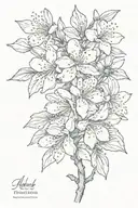 Almond Blossom tattoo design idea
