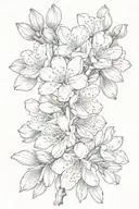 Almond Blossom  tattoo design idea