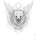 initials: b, r, n tattoo design idea