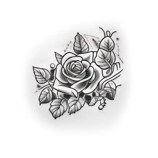 blackberry vine tattoo design idea