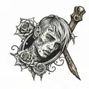 lil peep tattoo design idea