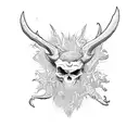 St Micheals killing the devil tattoo design idea