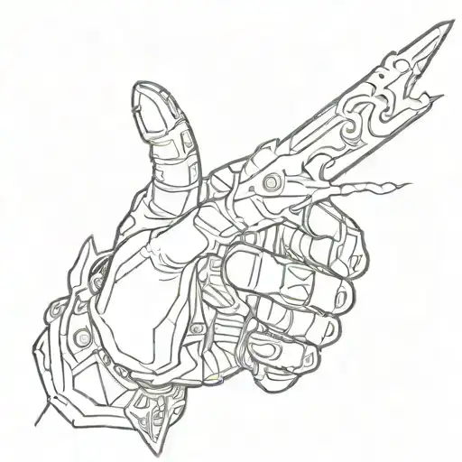 hands Van Helsing Alucard anime Naruto tattoo design idea