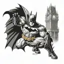 batman the dark knight tattoo design idea
