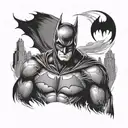 batman the dark knight tattoo design idea