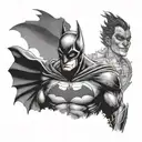 batman the dark knight tattoo design idea