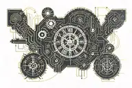 11:11 clock tattoo design idea