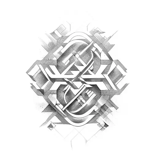 A tattoo of Linkin Park lyrics forming a dumbbell tattoo design idea