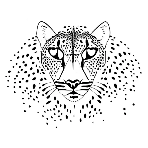 cheetah  tattoo design idea