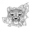 cheetah  tattoo design idea