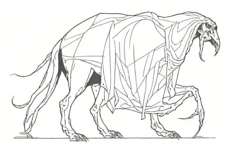  Nazgûl-bird's headless corpse  tattoo design idea