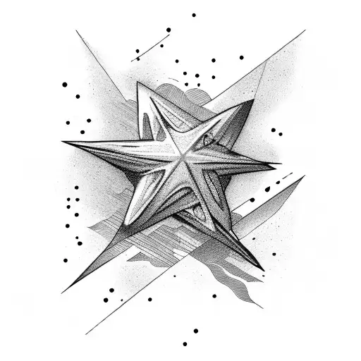 2021 shooting star  tattoo design idea