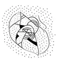 two lines shooting star tattoo design idea