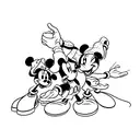 Mickey mouse tattoo design idea
