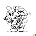 Mickey mouse tattoo design idea