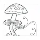 magic mushroom, , tribal, balance, scales, australia tattoo design idea