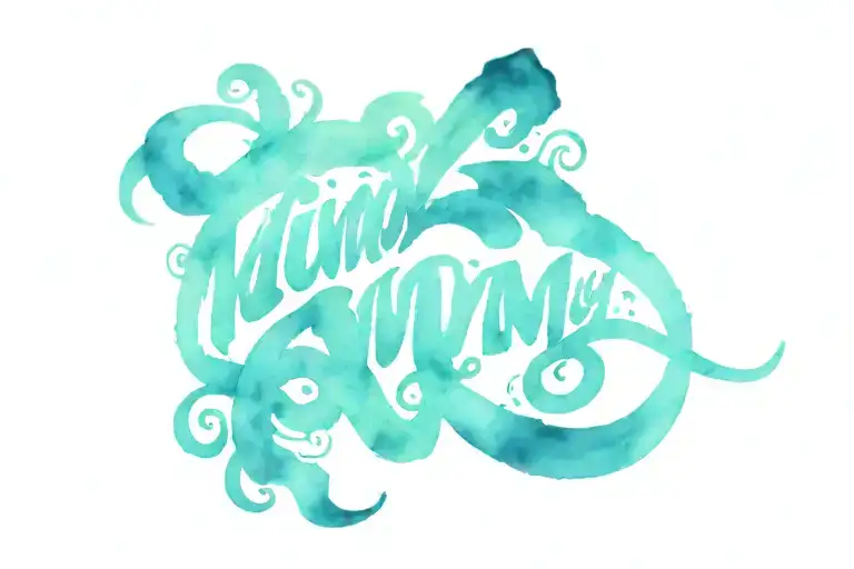 mummy Name Tattoo sleeve tattoo design idea