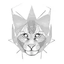 gato sphinx  tattoo design idea