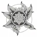 Ikigai symbol tattoo design idea