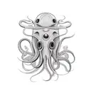 squid tattoo design idea