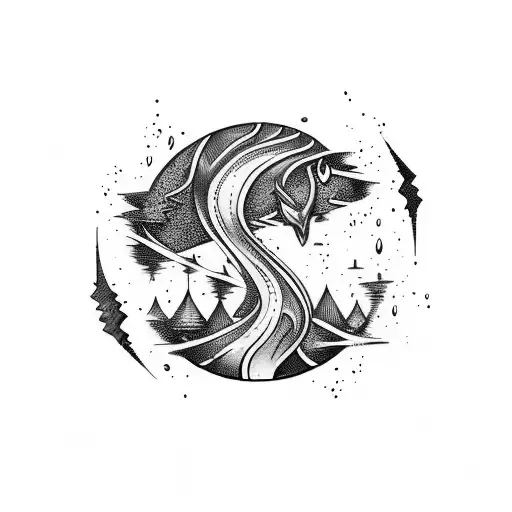 well with water  tattoo design idea