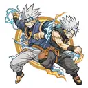 killua vs Kakashi lightning tattoo design idea
