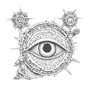 destopian big brother tattoo design idea
