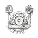 destopian big brother tattoo design idea