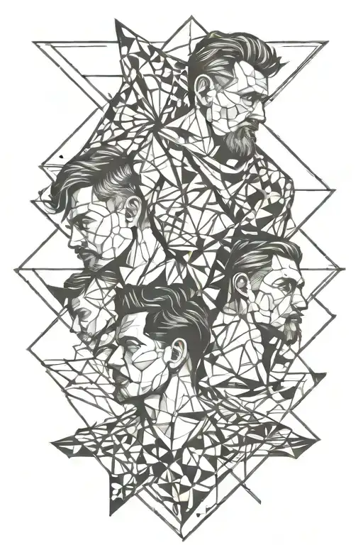 DAD SON ON DAD tattoo design idea