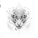 the number 706 in graffiti style tattoo design idea