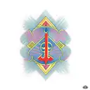 Arabic letters around forearm tattoo design idea