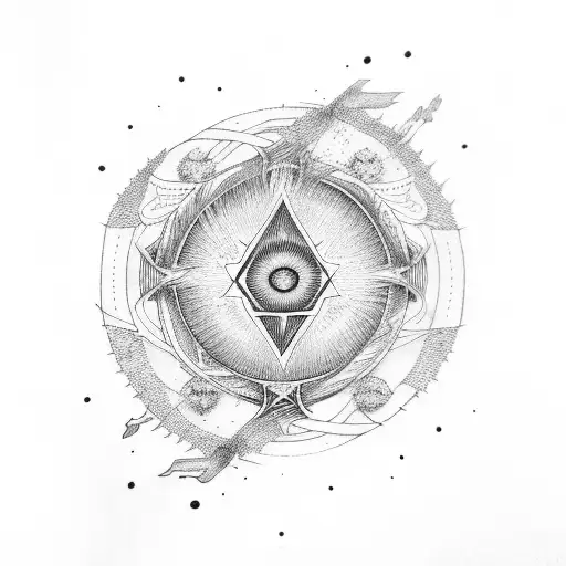 ophanim tattoo design idea