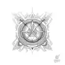 ophanim tattoo design idea