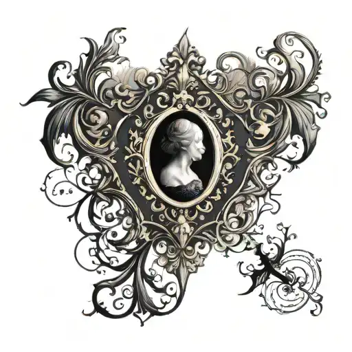 Breast tattoo design idea