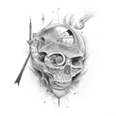 a reminder that time is slipping away tattoo design idea