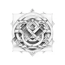 labyrinth tattoo design idea