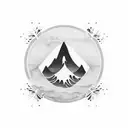 tidal waves tattoo design idea