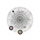 A dartboard with the Hamburg skyline as the bullseye, surrounded by playing cards tattoo design idea