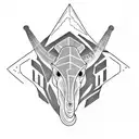 Brontosaurus tattoo design idea