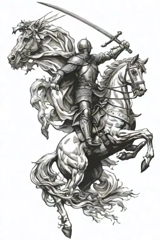Saint George tattoo design idea