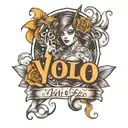 yolo tattoo design idea