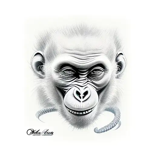 speak no evil monkeys ,omerta tattoo design idea