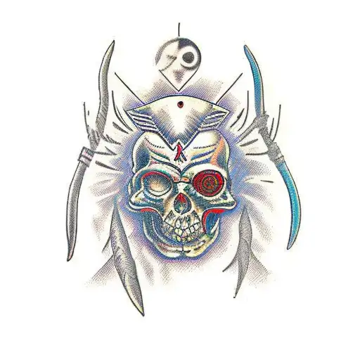 Tzilacatzin warrior tattoo design idea