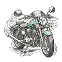motorcycle  tattoo design idea