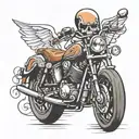 motorcycle  tattoo design idea