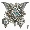 dice tattoo design idea